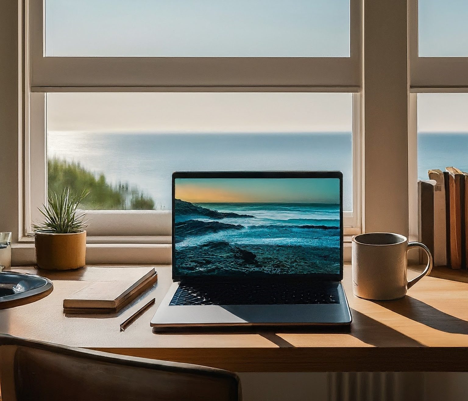 an open laptop representing the counseling website privacy policy